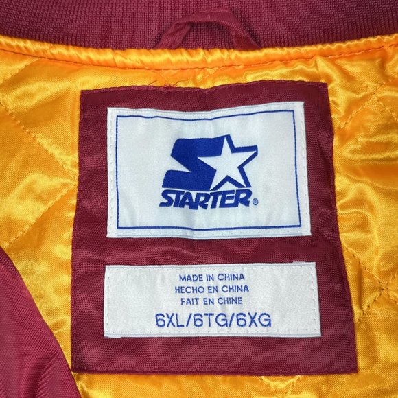 Cleveland Cavaliers Starter Mens 6XL Legacy Vintage Satin Bomber Varsity Jacket - Picture 9 of 12